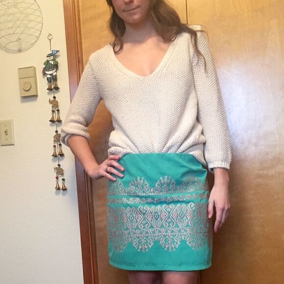 Harper embroidered skirt, medium.  - Picture 5 of 9